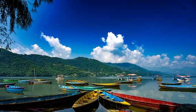 nepal landscape on a sunny day